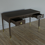 Письменный стол Elsa Dreams Walnut Шпон дерево с двумя ящиками варинант исполнения - 3 | Loft Concept в Сочи