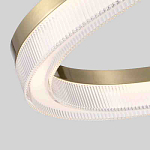 Люстра подвесная круглая светодиодная с золотым каркасом Ring Horizontal варинант исполнения - 2 | Loft Concept в Сочи