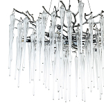 Люстра с хрустальными подвесками Frozen Drops Chandelier Chrome 10 варинант исполнения - 3 | Loft Concept в Сочи