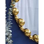 Зеркало круглое в фактурной золотистой раме из металла Mirror Golden Placer варинант исполнения - 4 | Loft Concept в Сочи