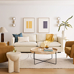 Журнальный стол с круглой деревянной столешницей Urban Style Space варинант исполнения - 4 | Loft Concept в Сочи