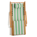 Шезлонг из акации и ткани Venezuela варинант исполнения - 7 | Loft Concept в Сочи