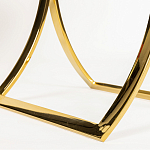 Кофейный столик на подстолье золотого цвета Noelle варинант исполнения - 5 | Loft Concept в Сочи