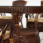 Комплект обеденный из ротанга Eloise grand варинант исполнения - 13 | Loft Concept в Сочи