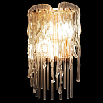 Бра с эффектом стекающего стекла и прозрачными трубками Textured Glass варинант исполнения - 5 | Loft Concept в Сочи