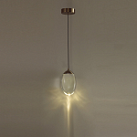 Подвесной светильник с плафоном в форме капли Crystal Transparent Drop варинант исполнения - 5 | Loft Concept в Сочи