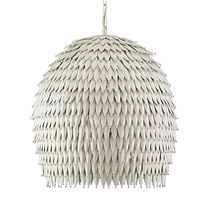 Подвесной светильник белый металлический в форме купола White Natural Lines