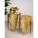 Столик дизайнерский Copper streaks варинант исполнения - 8 | Loft Concept в Сочи