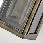 Настенный фонарь прямоугольной формы цвета состаренная латунь с двумя лампами Hinkley варинант исполнения - 3 | Loft Concept в Сочи