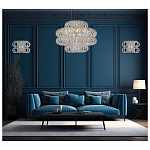 Люстра круглая с россыпью хрусталя Perfection of Diamonds варинант исполнения - 3 | Loft Concept в Сочи