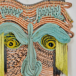 Арт-Объект из нитей Абстрактный портрет Joana Schneider  варинант исполнения - 1 | Loft Concept в Сочи