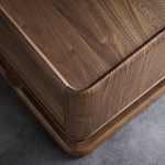 Прикроватный деревянный столик с 2-мя ящиками Moon Walnut Furniture варинант исполнения - 4 | Loft Concept в Сочи