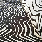 Мебельная ткань Шенилл черно-белый принт 140 см T3-1 варинант исполнения - 2 | Loft Concept в Сочи