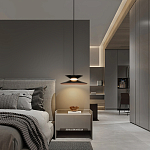 Подвесной светильник черного цвета из металла Obsidian Touch варинант исполнения - 5 | Loft Concept в Сочи