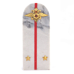 Сувенир Погон МВД из натурального камня мрамор Souvenir Epaulets варинант исполнения - 1 | Loft Concept в Сочи