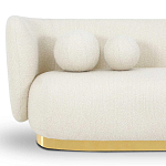 Диван с обивкой букле Ambrose Soft Boucle Sofa варинант исполнения - 4 | Loft Concept в Сочи