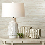 Настольная лампа с корпусом в форме вазы и белым абажуром Lots of Strokes варинант исполнения - 4 | Loft Concept в Сочи