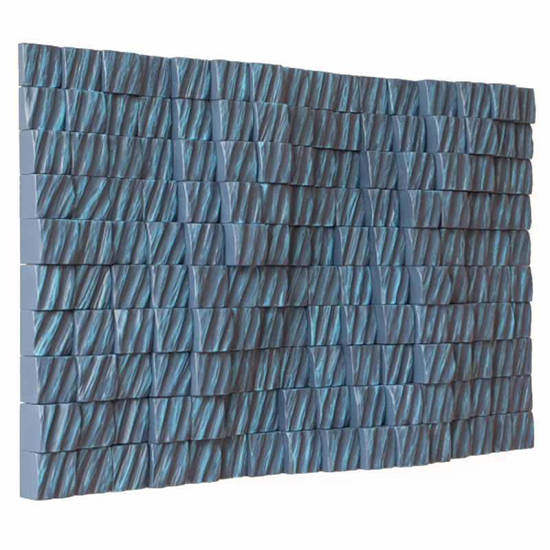 Рельефная скульптура Relief Sculpture Radial Shapes Голубой в Сочи | Loft Concept 