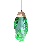 Подвесной светильник Soar Hanging Lamp Brass Green Зелёный варинант исполнения - 1 | Loft Concept в Сочи