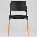 Пластиковый стул на ножках из массива бука Ferret Black 4 шт варинант исполнения - 2 | Loft Concept в Сочи