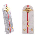 Сувенир Погон МВД из натурального камня мрамор Souvenir Epaulets варинант исполнения - 4 | Loft Concept в Сочи
