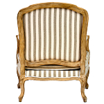 Кресло в полоску в стиле прованс Yvon French Seating Armchair варинант исполнения - 4 | Loft Concept в Сочи