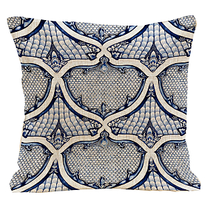 Декоративная подушка Blue Spades Pillow