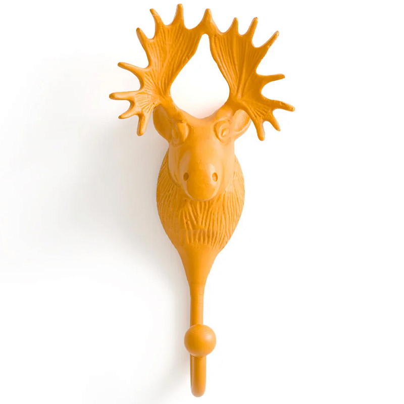 Настенный крючок голова оленя Deer Wall Hook Mustard Горчичный Настенный крючок голова оленя Deer Wall Hook Mustard Горчичный в Сочи | Loft Concept