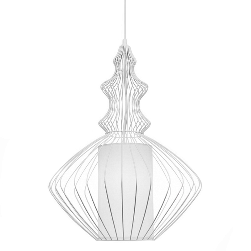 Подвесной светильник Wire Dream Pendant 2 Белый Белый Подвесной светильник Wire Dream Pendant 2 Белый Белый в Сочи | Loft Concept