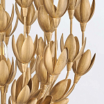 Люстра золотого цвета из множества металлических лепестков в форме тюльпанов Hinkley варинант исполнения - 7 | Loft Concept в Сочи