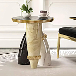 Дизайнерский журнальный стол круглый на 3-х фигурных ножках Cuzadit варинант исполнения - 2 | Loft Concept в Сочи