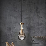 Подвесной светильник в форме капли с прозрачным стеклянным плафоном Dribble варинант исполнения - 1 | Loft Concept в Сочи