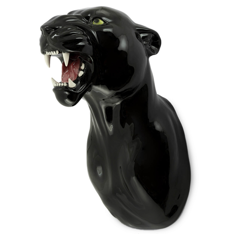 Аксессуар на стену Пантера Abhika LEOPARD HEAD HANGING Черный в Сочи | Loft Concept 