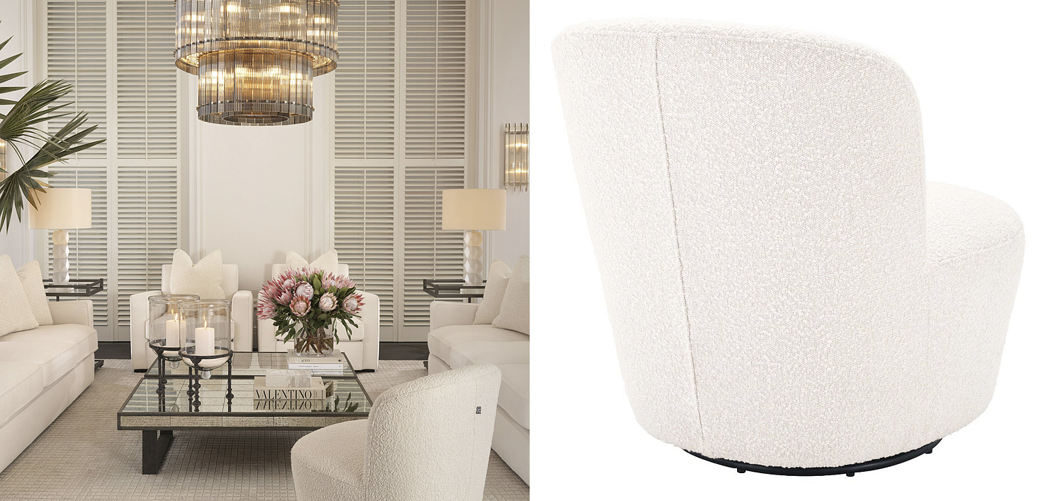 Кресло Eichholtz Swivel Chair Doria Кресло Eichholtz Swivel Chair Doria - Loft-Concept в Сочи