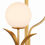 Торшер с золотым каркасом в виде стебля с листьями Inspired by Nature варинант исполнения - 2 | Loft Concept в Сочи