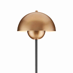 Торшер с куполообразным абажуром на чёрном мраморном основании Riverside Floor Lamp варинант исполнения - 1 | Loft Concept в Сочи