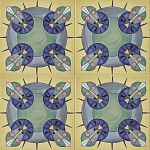 Плитка дизайнерская с узором Экипаж варинант исполнения - 2 | Loft Concept в Сочи