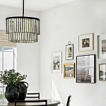 Люстра круглая с подвесками из натурального перламутра Nacre варинант исполнения - 3 | Loft Concept в Сочи