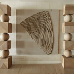 Декор настенный в Эко стиле рафия Malibu wall panel варинант исполнения - 2 | Loft Concept в Сочи