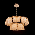 Люстра двухъярусная с текстурными овальными абажурами Splendor Palace Style варинант исполнения - 1 | Loft Concept в Сочи