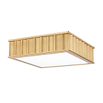 Потолочный светильник квадратный с гофрированным латунным абажуром Millennium варинант исполнения - 1 | Loft Concept в Сочи