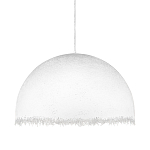 Подвесной светильник в форме купола белого цвета с ажурной бахромой Tactile Line варинант исполнения - 1 | Loft Concept в Сочи