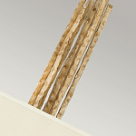 Люстра подвесная с широким белым текстильным абажуром и вертикальными декоративными элементами Hinkley варинант исполнения - 5 | Loft Concept в Сочи