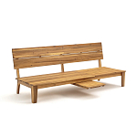 Садовый диван-трансофрмер Kate серый варинант исполнения - 2 | Loft Concept в Сочи