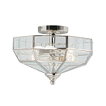 Потолочный светильник шестигранной формы с прозрачными стеклянным плафоном Elstead Lighting варинант исполнения - 5 | Loft Concept в Сочи