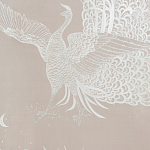 Обои ручная роспись в стиле Арт-деко Whistler Peacocks Special Colourway on Almost Mauve dyed silk варинант исполнения - 2 | Loft Concept в Сочи