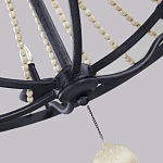 Люстра с 6-ю лампами и кремовыми деревянными бусинами Feiss варинант исполнения - 4 | Loft Concept в Сочи