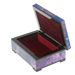 Шкатулка из натурального камня лазурит и чароит Stone Casket варинант исполнения - 3 | Loft Concept в Сочи