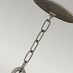 Люстра подвесная с широким белым текстильным абажуром и вертикальными декоративными элементами Hinkley варинант исполнения - 7 | Loft Concept в Сочи