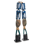 Комплект из 2-х деревянных статуэток Asmat Tall Statuettes Blue Green варинант исполнения - 2 | Loft Concept в Сочи